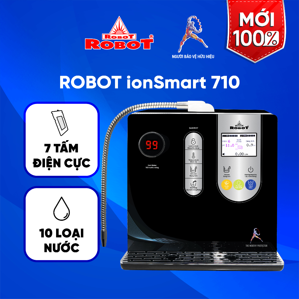 [MIỄN PHÍ LẮP ĐẶT TOÀN QUỐC] Máy Lọc Nước Điện Giải Ion Kiềm ROBOT ...