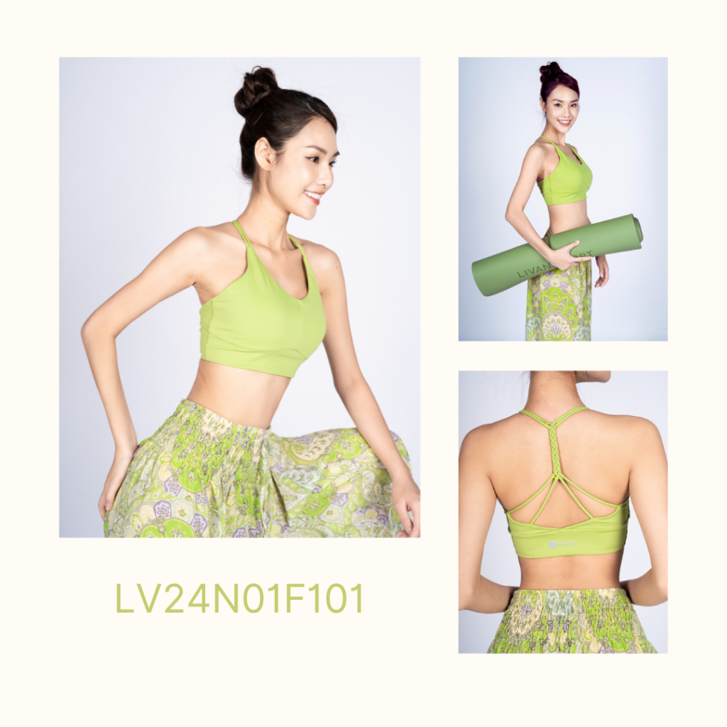 Ảnh Áo Bra Tập Yoga Gym Kèm Đệm Rời Livan Sport Nhiều Màu Sắc Lựa Chọn, Áo Bra Thể Thao, Áo Bra Kèm Đệm 4