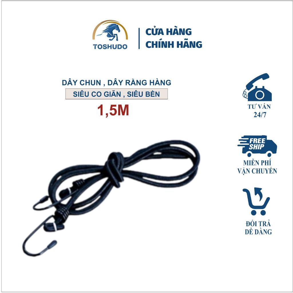 Dây ràng buộc hàng TOSHUDO chuyên dùng chất lượng cao 2 móc đầu dài 1 ...