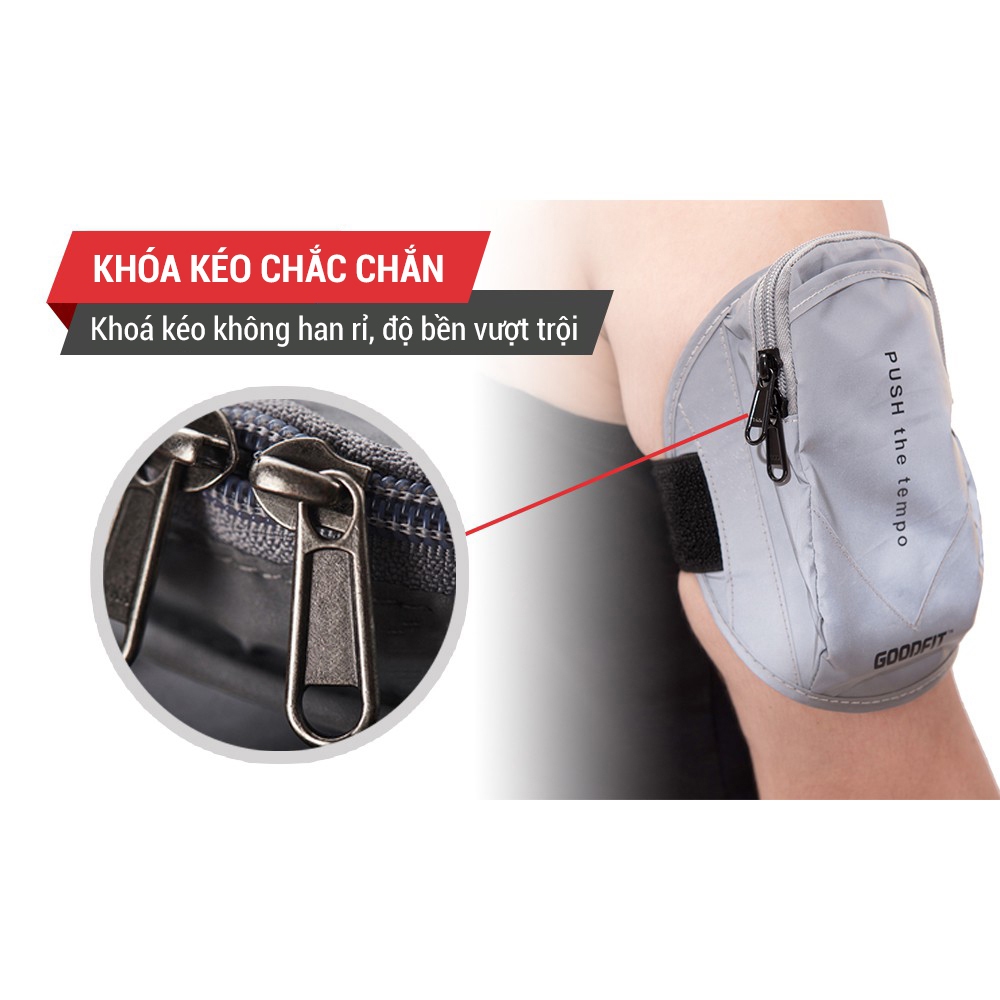 Ảnh Túi đựng điện thoại đeo tay chạy bộ GoodFit chống nước, phản quang GF201RA 2