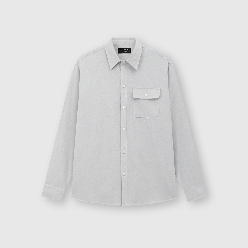 Áo sơ mi nam ROWAY form regular | dài tay Oxford | Shopee Việt Nam
