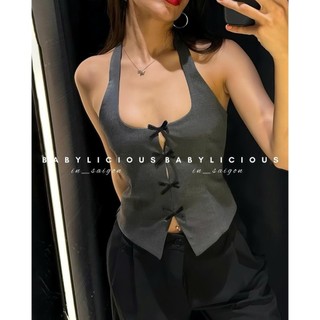 [HÌNH SP SHOP TỰ CHỤP]  GILE YẾM NƠ M334 - SIZE XUẤT KHẨU