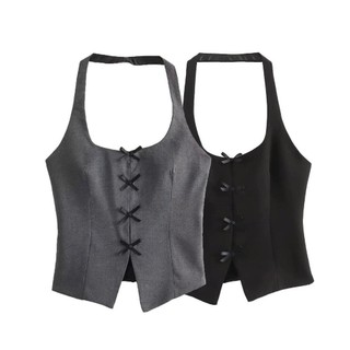 [HÌNH SP SHOP TỰ CHỤP]  GILE YẾM NƠ M334 - SIZE XUẤT KHẨU