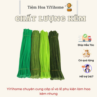 [Sỉ Kẽm Nhung] Set 200 Sợi Kẽm Nhung Làm Hoa Handmade Loại 1,  Quà Tặng Bạn Bè, Trang Trí Nhà Cửa Decor Diy  YiYihome