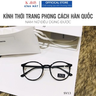 SALE 20% - Kính Giả Cận Nam Nữ Gọng Tròn Mắt Mèo Cute Phong Cách Hàn Quốc Đẹp  Hot Trend 2024 - SV13