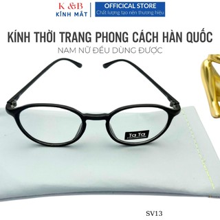 SALE 20% - Kính Giả Cận Nam Nữ Gọng Tròn Mắt Mèo Cute Phong Cách Hàn Quốc Đẹp  Hot Trend 2024 - SV13