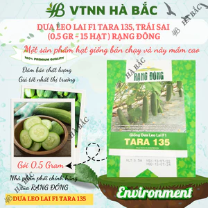 Hạt Giống Dưa Leo Lai F1 TARA RADO 135 (Gói 0,5g~15 Hạt) Rạng Đông, Trái Sai, Ngon,Trồng Quanh Năm