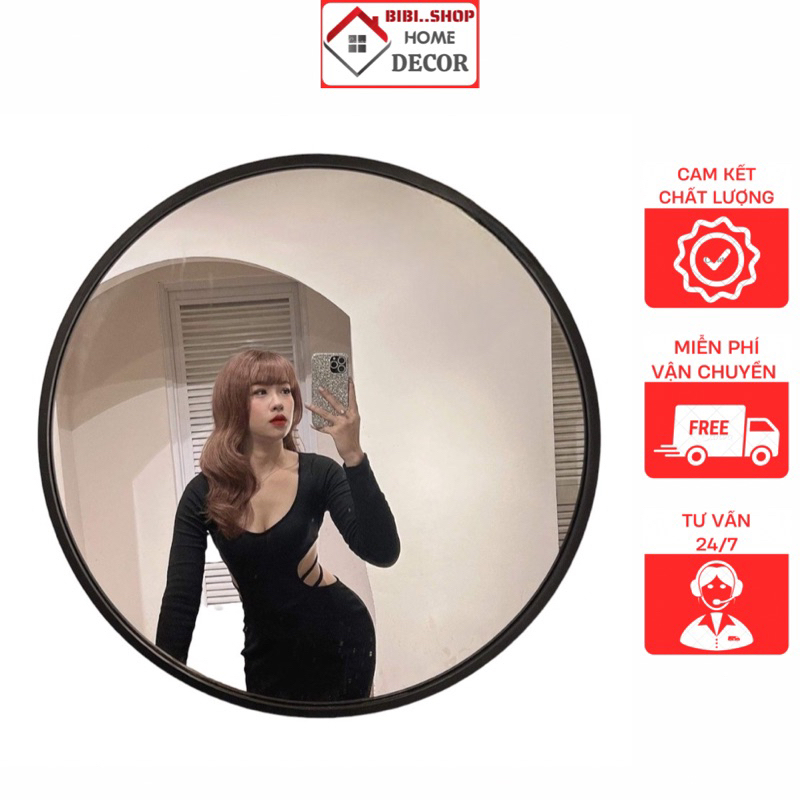Gương nhà tắm khung hợp kim nhôm cao cấp [Hàng Đẹp - Giá Xưởng ] , Gương treo tường kiểu dáng hiện đại