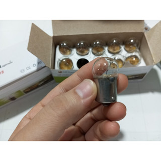 Combo 5 Hộp 10 bóng đèn Halogen G18 HCL 12V/24V 10W. Bóng 1 tim lùn 10w 12v 24v.