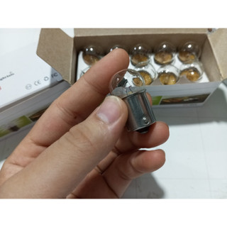Combo 5 Hộp 10 bóng đèn Halogen G18 HCL 12V/24V 10W. Bóng 1 tim lùn 10w 12v 24v.