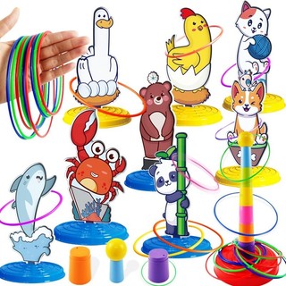 Đồ Chơi Ném Vòng Nhiều Mẫu Ngộ Nghĩnh Cho Bé, Game Ném Vòng Cổ Chai Cho Bé Vận Động Tay Mắt Linh Hoạt 89030