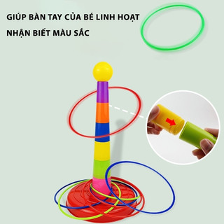 Đồ Chơi Ném Vòng Nhiều Mẫu Ngộ Nghĩnh Cho Bé, Game Ném Vòng Cổ Chai Cho Bé Vận Động Tay Mắt Linh Hoạt 89030