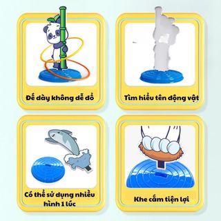 Đồ Chơi Ném Vòng Nhiều Mẫu Ngộ Nghĩnh Cho Bé, Game Ném Vòng Cổ Chai Cho Bé Vận Động Tay Mắt Linh Hoạt 89030