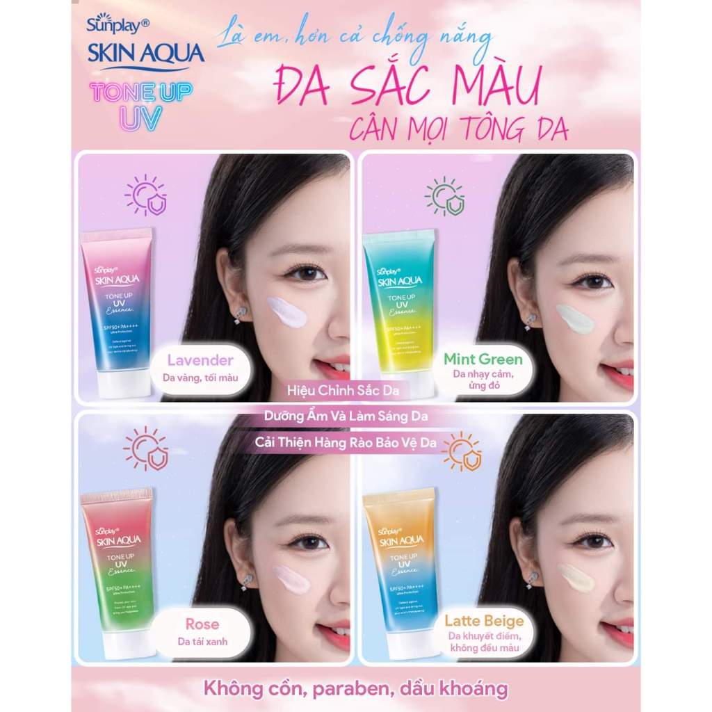 Ảnh Kem Chống Nắng Nâng Tone SUNPLAY Skin Aqua Tone Up Uv Spf50+ Pa++++ 50g 3