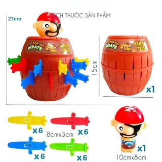 Trò Chơi Đâm Hải Tặc ,Cá Sấu Cắn Tay - Set Sum Vầy Dành Gia Đình