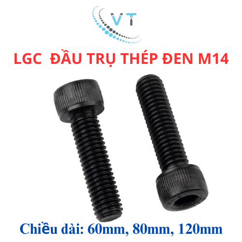Bulong lục giác chìm đầu trụ thép 14li  M14x60, M14x80, M14x120 (túi 1 con)