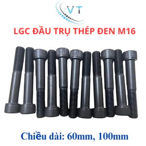 Bu Lông Lục Giác Chìm Đầu Lục Giác Bằng Thép Carbon M16 12.9 Dài 60mm và 100mm