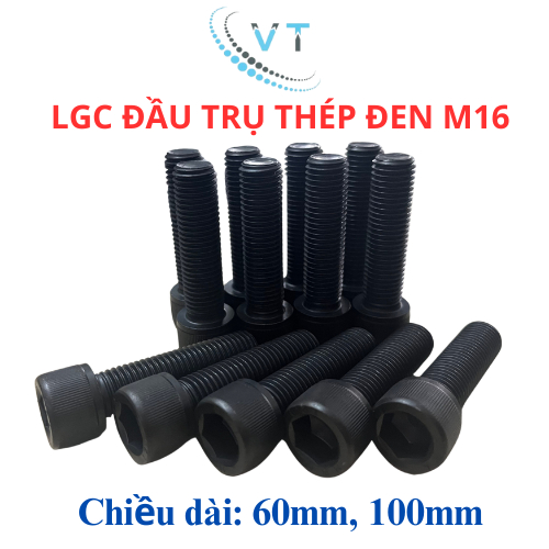 Bu Lông Lục Giác Chìm Đầu Lục Giác Bằng Thép Carbon M16 12.9 Dài 60mm và 100mm
