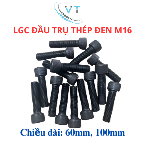 Bu Lông Lục Giác Chìm Đầu Lục Giác Bằng Thép Carbon M16 12.9 Dài 60mm và 100mm