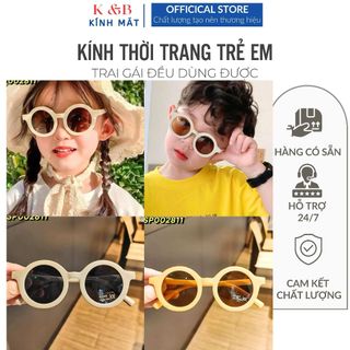 SALE 40% - Kính Chống Nắng Gọng Tròn Dành Cho Bé Trai Bé Gái Thời Trang Hàng Quốc Dễ Thương.