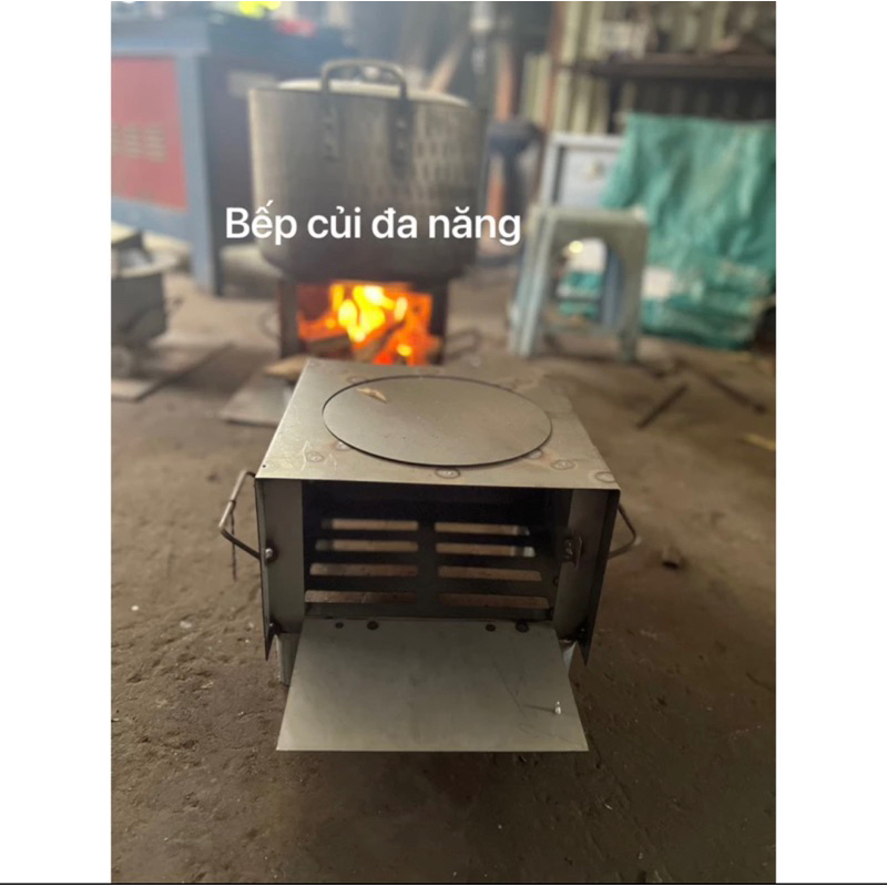 Bếp củi chống đen nồi ,bếp đa chức năng My Nhân
