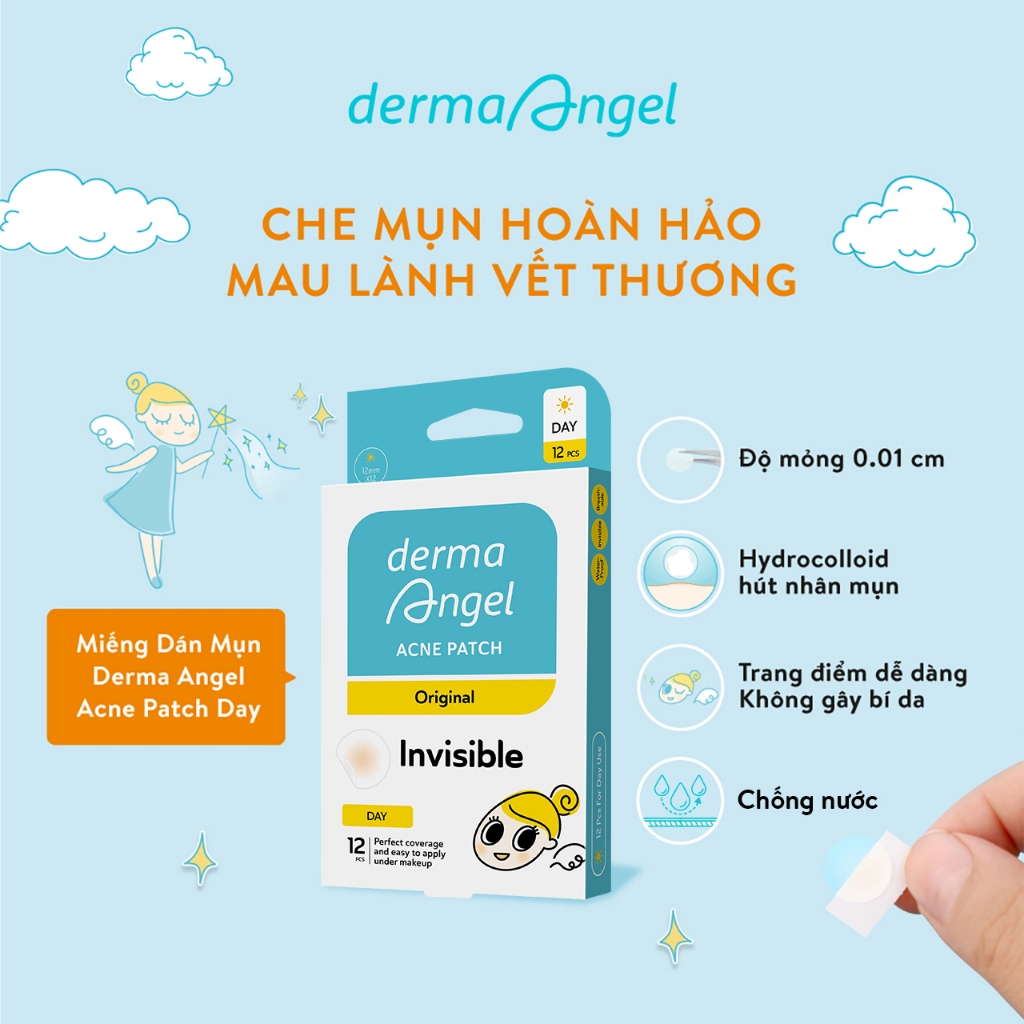 Ảnh Miếng dán mụn Derma Angel Dành cho ban ngày 12 miếng 2