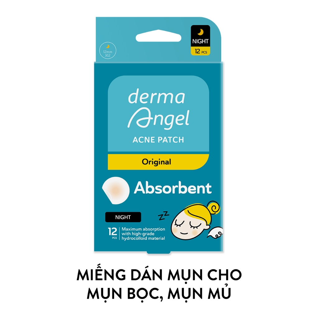Ảnh Miếng dán mụn ban đêm Derma Angel 12 miếng 1