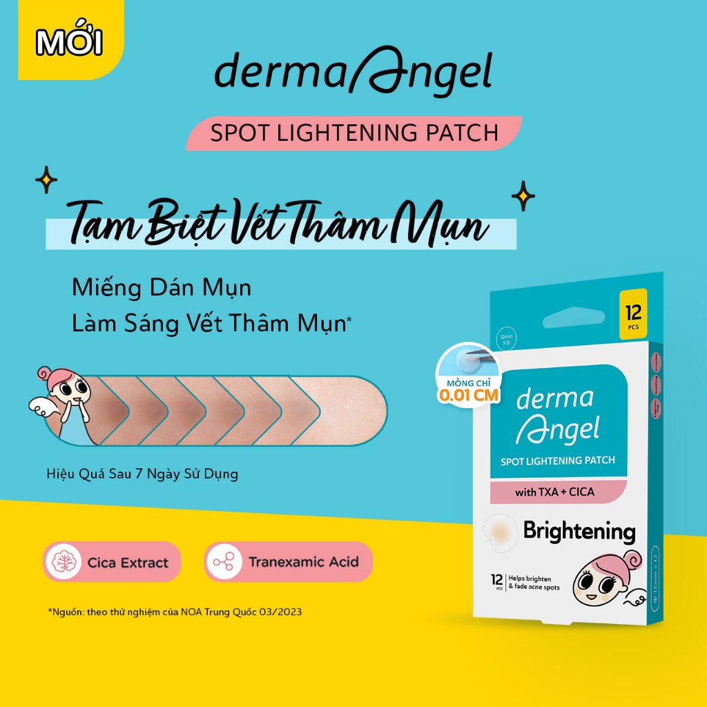 Ảnh Miếng Dán Mụn Derma Angel Acne Spot Lightening Patch 12 Miếng 1