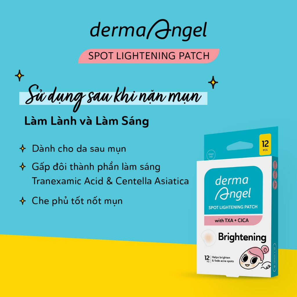 Ảnh Miếng Dán Mụn Derma Angel Acne Spot Lightening Patch 12 Miếng 4