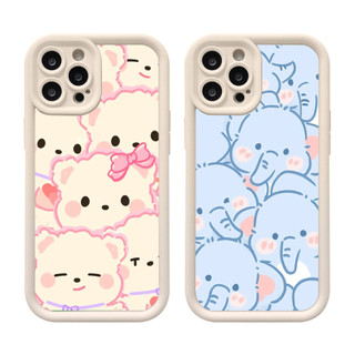Ốp lưng iphone TPU gấu hồng voi xanh dễ thương cho ip 7 8 plus x xs xr xsmax 11 12 13 14 15 pro max dc1568