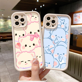 Ốp lưng iphone TPU gấu hồng voi xanh dễ thương cho ip 7 8 plus x xs xr xsmax 11 12 13 14 15 pro max dc1568