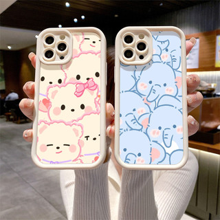 Ốp lưng iphone TPU gấu hồng voi xanh dễ thương cho ip 7 8 plus x xs xr xsmax 11 12 13 14 15 pro max dc1568