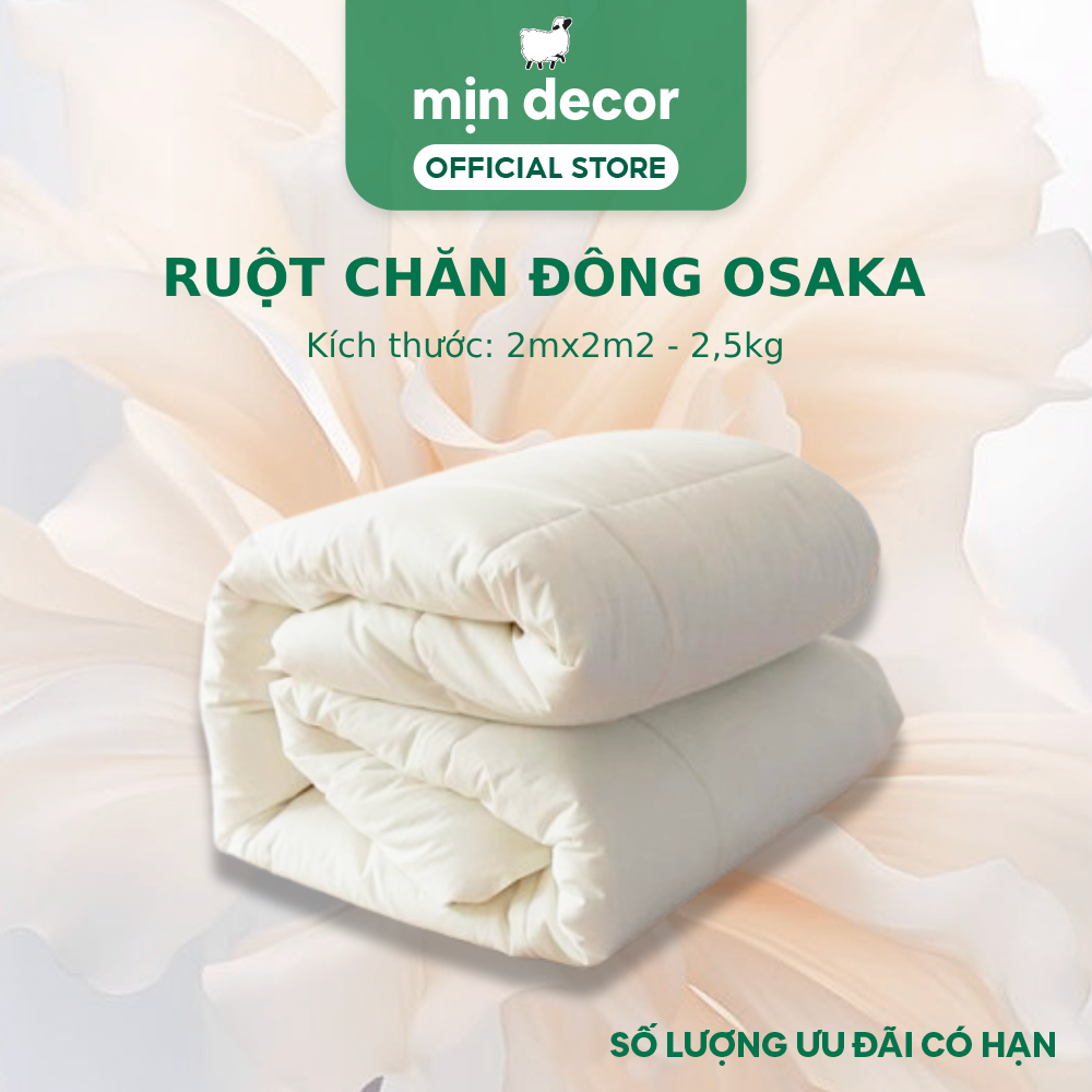 Ảnh Ruột chăn bông sợi Osaka Mịn Decor kích thước 2mx2m2 giữ nhiệt tốt êm ái nhẹ nhàng 2