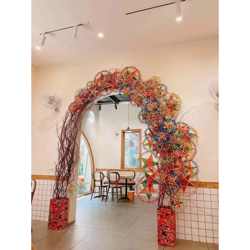 Đèn ông sao truyền thống trang trí trung thu, đèn ngôi sao decor trung thu - Kem Shop K24