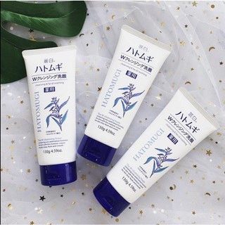Sữa rửa mặt Hatomugi ý dĩ dưỡng ẩm trắng da Reihaku Cleansing Facial Foam Nhật Bản 130g