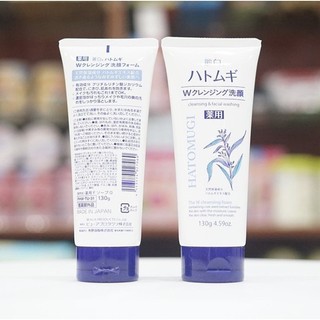 Sữa rửa mặt Hatomugi ý dĩ dưỡng ẩm trắng da Reihaku Cleansing Facial Foam Nhật Bản 130g