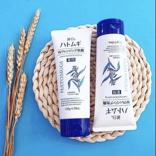 Sữa rửa mặt Hatomugi ý dĩ dưỡng ẩm trắng da Reihaku Cleansing Facial Foam Nhật Bản 130g