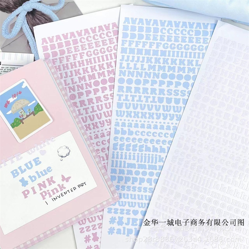 Sticker Chữ Decor Nhãn Dán Chữ Cái Trang Trí Đồ Gói Kpop | Shopee Việt Nam
