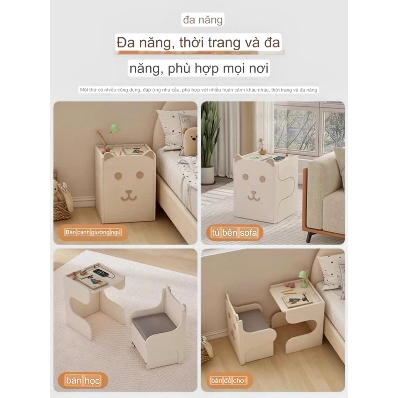 Bàn Học Hình Mèo Cho Bé Nhỏ Gọn Dể Thương - NỘI THẤT GIÁ XƯỞNG