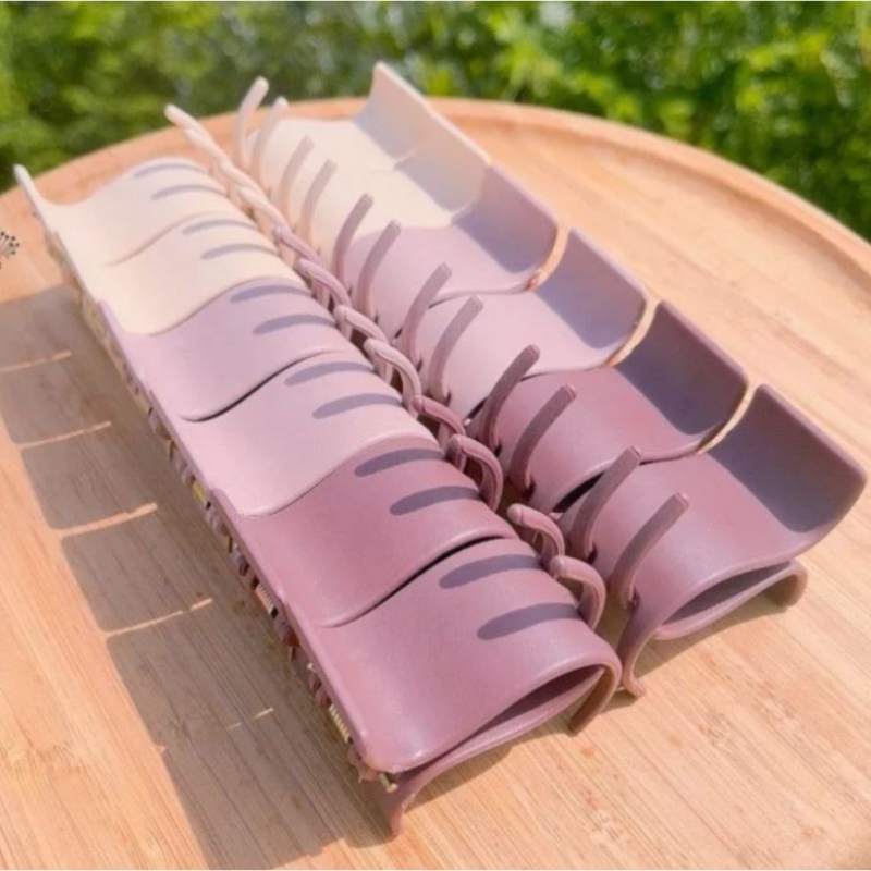 Ảnh Set 12 kẹp tóc càng cua 5 răng mix 3 màu trơn 3