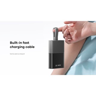 Cục tích điện siêu nhanh 30W Remax RPP-30 10000mAh tích hợp cáp - 2 cổng typeC 1 cổng LN in/out