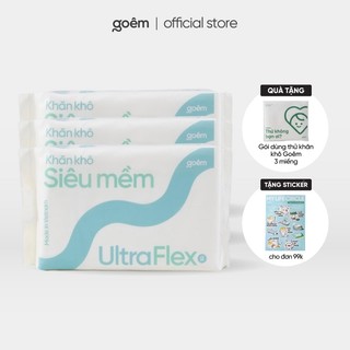 COMBO 3 Gói Khăn mặt khô đa năng cao cấp Goêm UltraFlex 60m