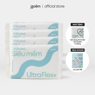 COMBO 4 Gói Khăn mặt khô đa năng cao cấp Goêm UltraFlex 60m