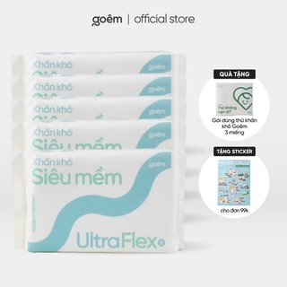 COMBO 5 Gói Khăn mặt khô đa năng cao cấp Goêm UltraFlex 60m