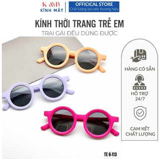 Kính Mát Cho Bé Gọng Tròn Dẻo Chống Trầy Sướt  Chống Tia UV400 Bảo Vệ Mắt  Bé Trai Bé Gái - SALE 35%
