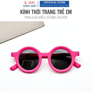 Kính Mát Cho Bé Gọng Tròn Dẻo Chống Trầy Sướt  Chống Tia UV400 Bảo Vệ Mắt  Bé Trai Bé Gái - SALE 35%
