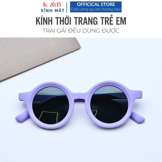 Kính Mát Cho Bé Gọng Tròn Dẻo Chống Trầy Sướt  Chống Tia UV400 Bảo Vệ Mắt  Bé Trai Bé Gái - SALE 35%