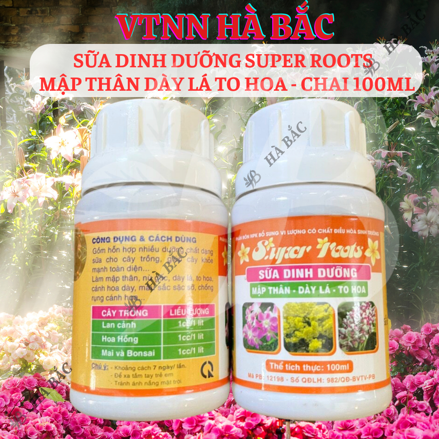 Sữa Dinh Dưỡng SUPER ROOTS mập thân dày lá to hoa - chai 100ml