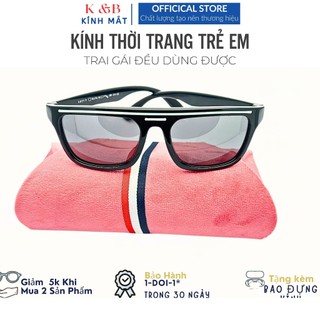 SALE 30% - Kính Mát Cho Bé Trai Gái Tròng Phân Cực Chống UV400 Gọng Tròn Dẻo Silicone chống gãy Cao Cấp - SV22