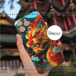 Tấm dán Skin Mặt Sau Mẫu Rồng MS010 FULL VIỀN 15promax , 14promax , 13promax , 12promax , 11promax  - FukiShop